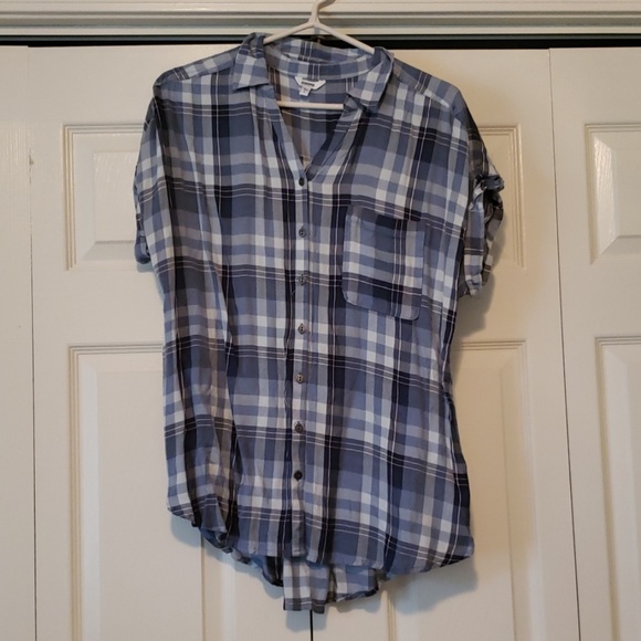 Sonoma Tops - 💥Blue Plaid Shirt